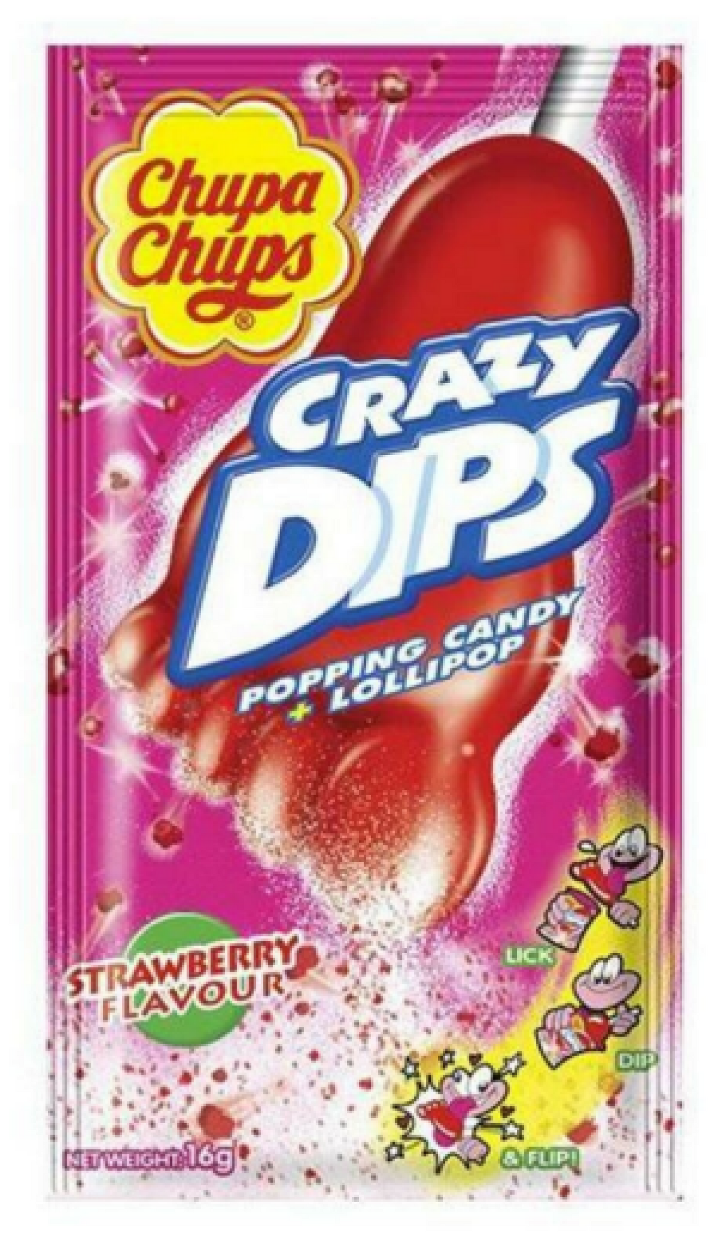 Crazy Dips Fraise Chupa Chups